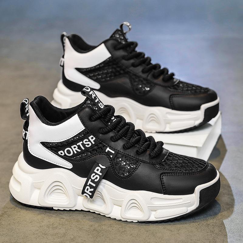 Men's Shoes 2025 New Summer Youth Casual Versatile Sports Trendy Shoes Student Platform Heightening Breathable Dad Shoes