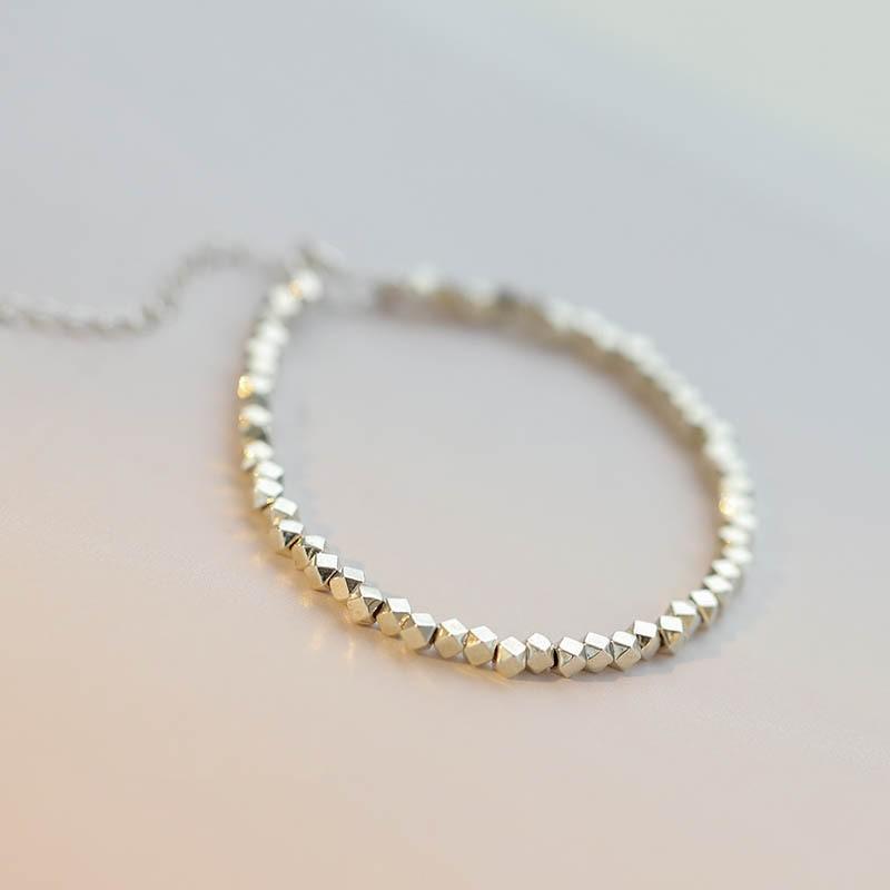 Galvanisiertes Gold Damen Perlen Simuliertes Gold Gebrochenes Gold Armband, Sandgold Erbschaft Gebrochenes Silber Wenige Tael Wind Armbänder