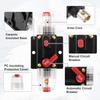 uxcell Car Circuit Breaker with Manual Reset Inline Fuse Holder Protection DC - 48V 50A Black Red 1 Set