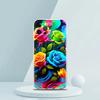 Colorful Flower Soft Transparent Phone Case Cover for iPhone 16 15 14 13 12 11 Pro Max XR 8 7 Plus XS Max Shockproof Shell Capas