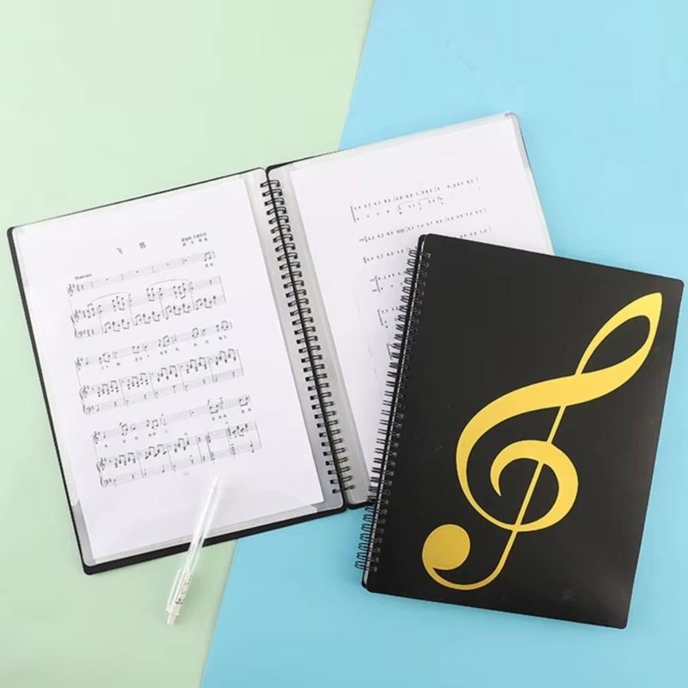 Waterproof Music Binder Spiral-Bound Spiral-Bound Folder Sheet Music Folder  Women Men