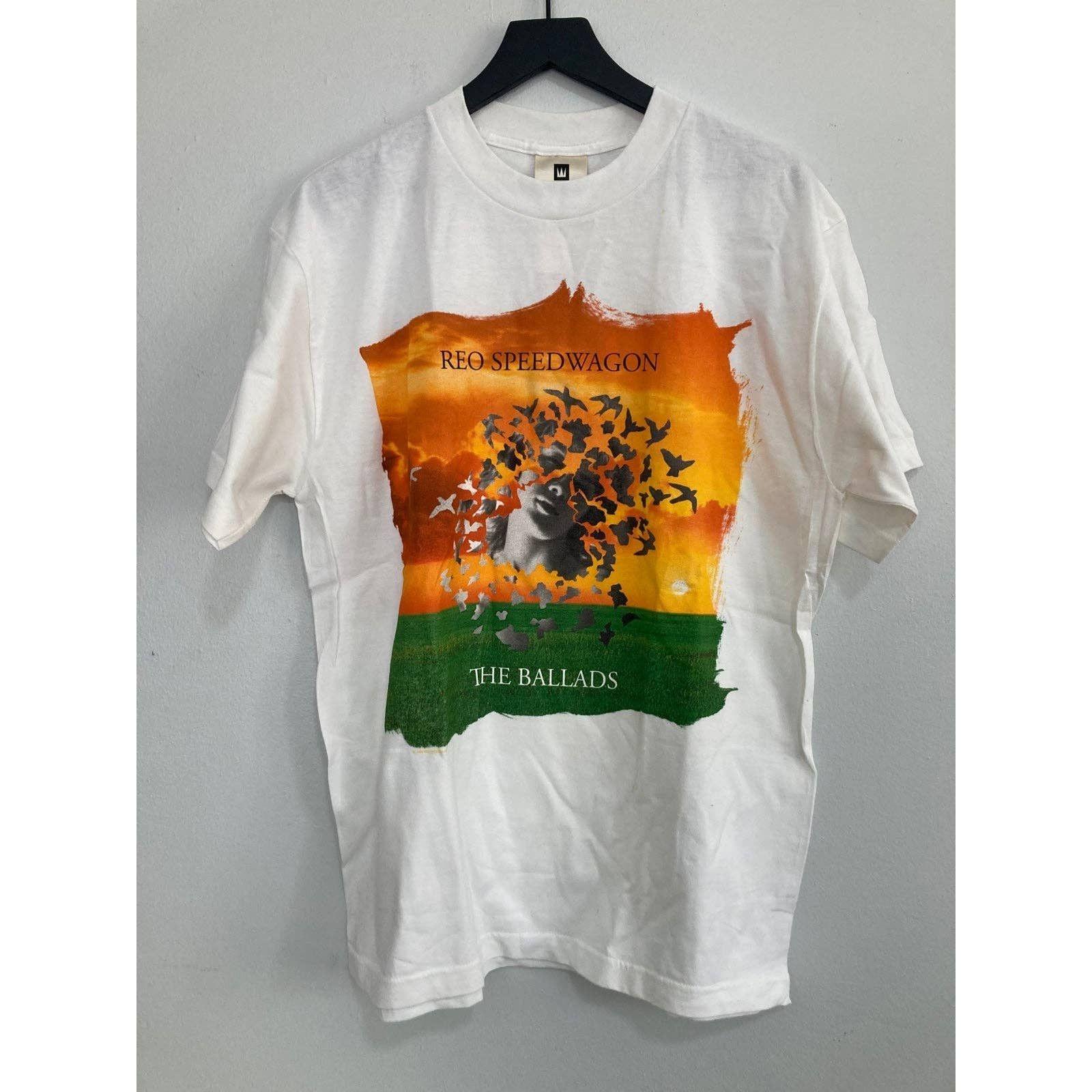 REO Speedwagon the ballads classic unisex white short sleeve QT5740 S