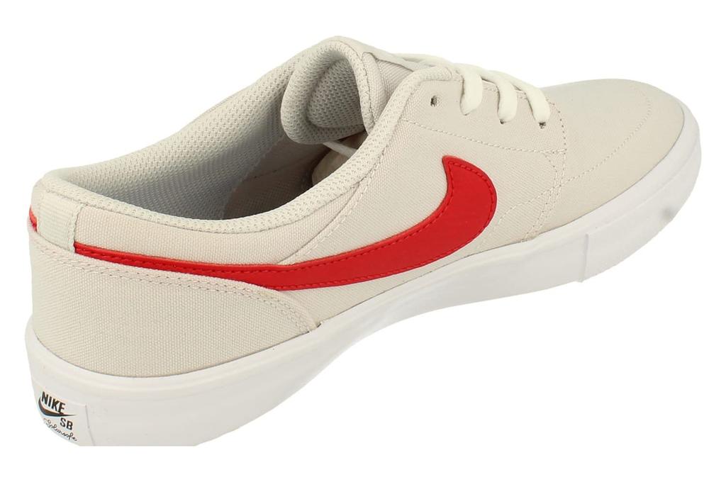 Nike SB Portmore II Solar CNVS Trainers 880268 Sneakers Shoes US EU Vast Grey University Red White Men's (UK 8.5 9.5 43, 008)