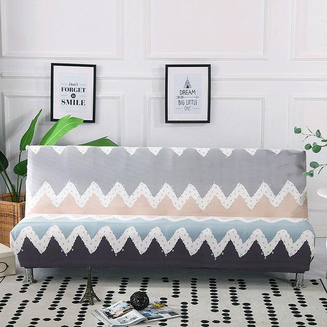 

Without Armrest Folding Sofa Bed Cover All Inclusive Tight Wrap Sofa Towel Covers For Living Room M 160-185cm