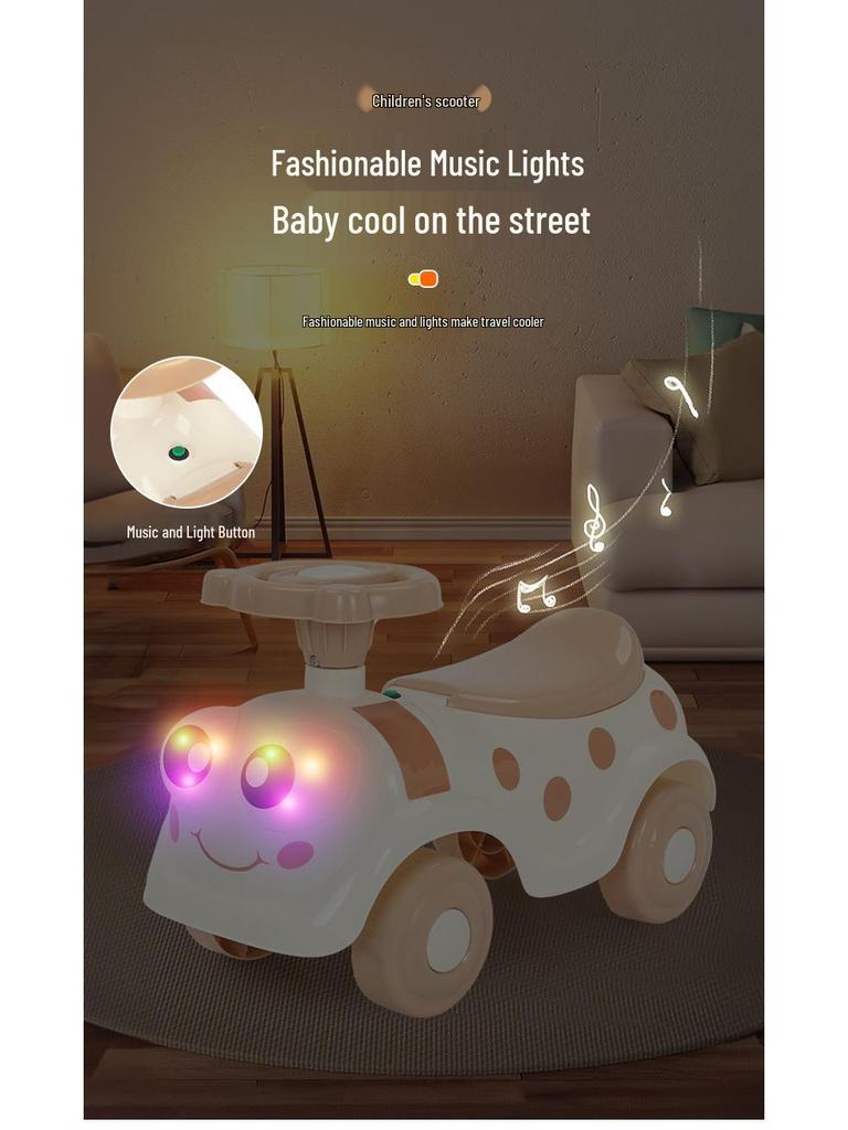 Toddler Sliding Car | Pedal-Free Baby Walker & Four-Wheel Scooter for Kids