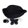 7.9 Inch Artful Plush Soft Stuffed Game Collectible Doll Black White Gaming Character Stuffed Plush Toy