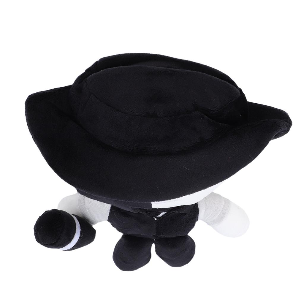 7.9 Inch Artful Plush Soft Stuffed Game Collectible Doll Black White Gaming Character Stuffed Plush Toy