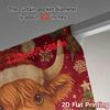 2D Flat Printing  JIT 2pcs   Curtains (Without Rod) Festive Calf Modern Curtain Fabric Fabric Curtains Outdoor Decorations