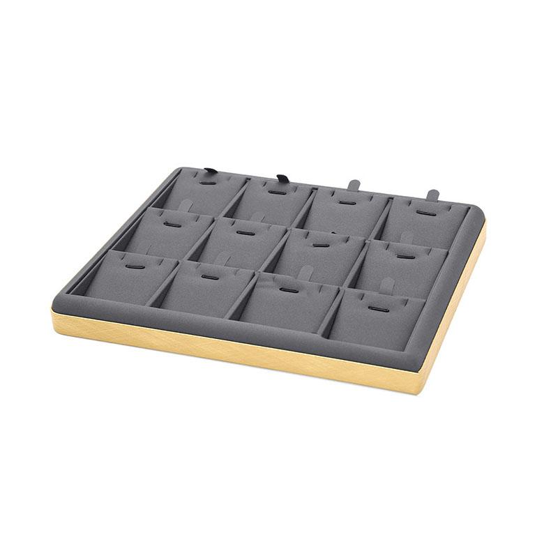 Microfiber Jewelry Display Tray Jewelry Storage Pallet for Necklace Bangle Ring Earring Bracelet Counter Storage Tray