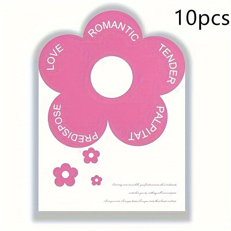 10pcs Love Pattern Flower Packaging Paper Valentine's Day Gift Packaging Paper Flower Bouquet Supplies Gift Wrapping Paper Weddings Decor