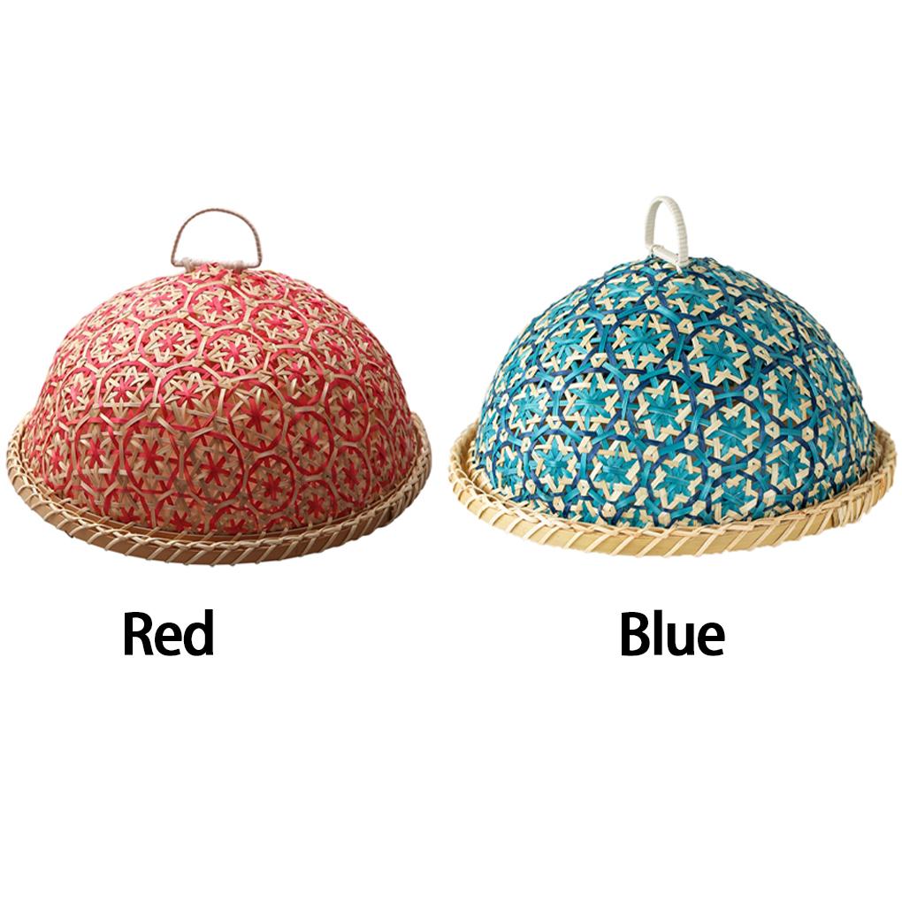 Fruit To Prevent Bowl Made of Bamboo Handmade Fruit Bowl Basket Proof Dining Table Cover Leftover Food Kitchen Hotel