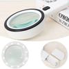 30X Magnifier Handheld LED Glasses with Illumination Microscope Magnifying Glass Lens Reading Jewelry Glass Repair Tool