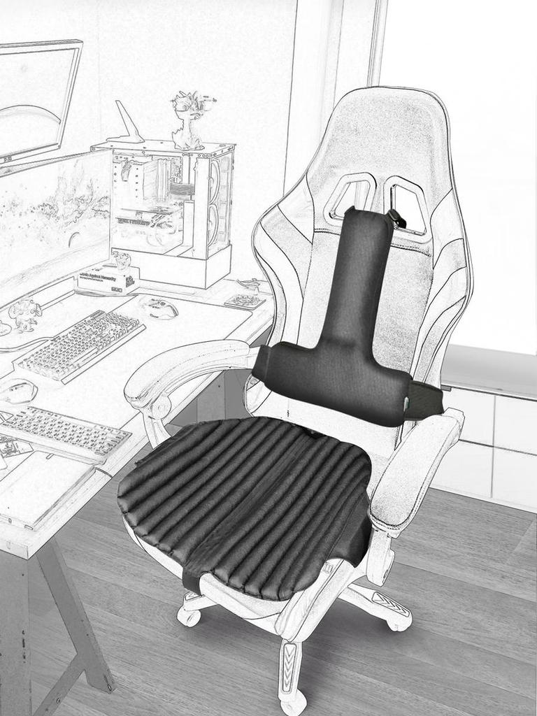 Ekkoseat Gamer-Sitzbezüge, Füllung aus Buchweizenschalen