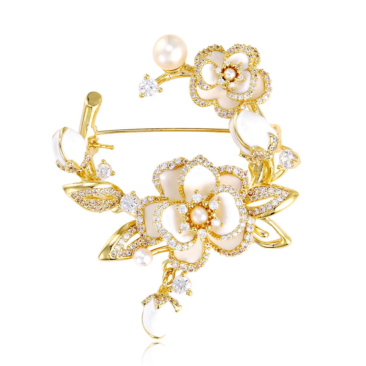 Элегантная брошь «Цветущая слива»: Уникальная, Высококлассная Цветочная Брошь, Универсальный Аксессуар-Корсаж для Ципао