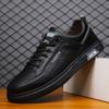Herrenschuhe Neue Herbst-Casual-atmungsaktive Schuhe für Männer Mode Bequeme rutschfeste leichte Jogging-Ledergesichts-Herren-Sneaker