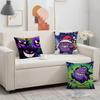 Cute GGengarES BKM Cushion Cover Birthday Anniversary Gifts Double Sided Printed Zipper Cushion Cover Soft Skin Bedding