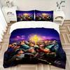 3pcs Disney Classic Characters Fireworks Night Theme Bedding Set, Including 1 Quilt Cover and 2 Pillow Shams, Without Filling, Soft and Comfortable