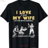Mens I Love It When My Wife Lets Me Watch Baseball Funny Quotes T Shirt Vintage Washed Comfortable Casual Stretched