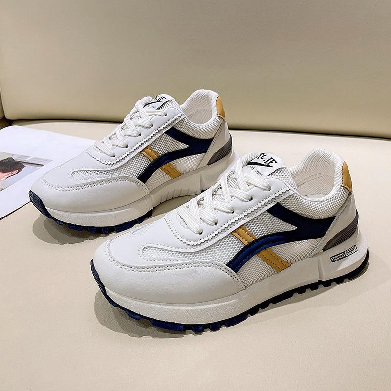 Fashion 2024 Summer New Women's Fashion Mesh Casual Sneakers Breathable Flat Cushioned Sneakers Women's Casual Shoes