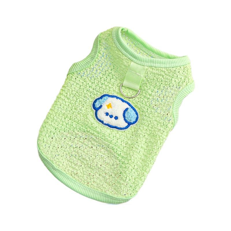 Haine drăguțe și respirabile pentru animale de companie, câini și pisici, veste, câine Teddy, pisici de companie pentru primăvară și vară