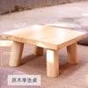 Japanischer gebrannter Tongmu-Holz Niedriger Tisch, Massivholz Tatami Teetisch, Kompakter Balkon Kaffeetisch für Heim-Fensterbank, Rustikal