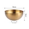 Creative Stainless Steel Ramen Bowl Korean Friut Salad Bowl Golden Soup Bowls Single Layer Home Tableware Kitchen Utensils