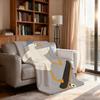 Funny Animals Duck Goose Skateboard Blanket For Soft Throw Blanket for Picnic Bed Sofa Home Bedroom Cozy Warm Comfortable