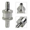 8/10mm Hose Car High Temperature Resistant Check Valve Gasoline Diesel Fuel Check Valve Aluminum Alloy One-way Check Valve