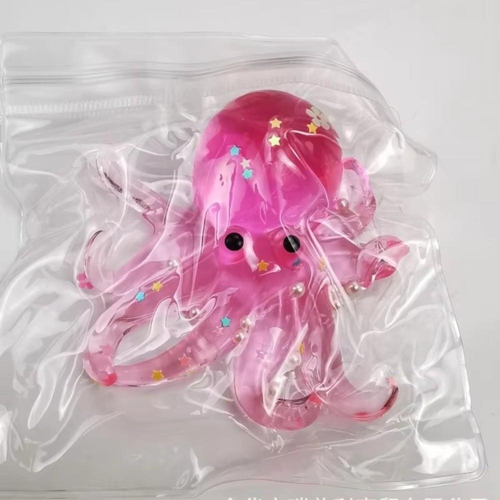 Slow Rebound Glitter Octopus Squishy Sugar Filled Fidget Stress Ball For Stress Anxiety Relief