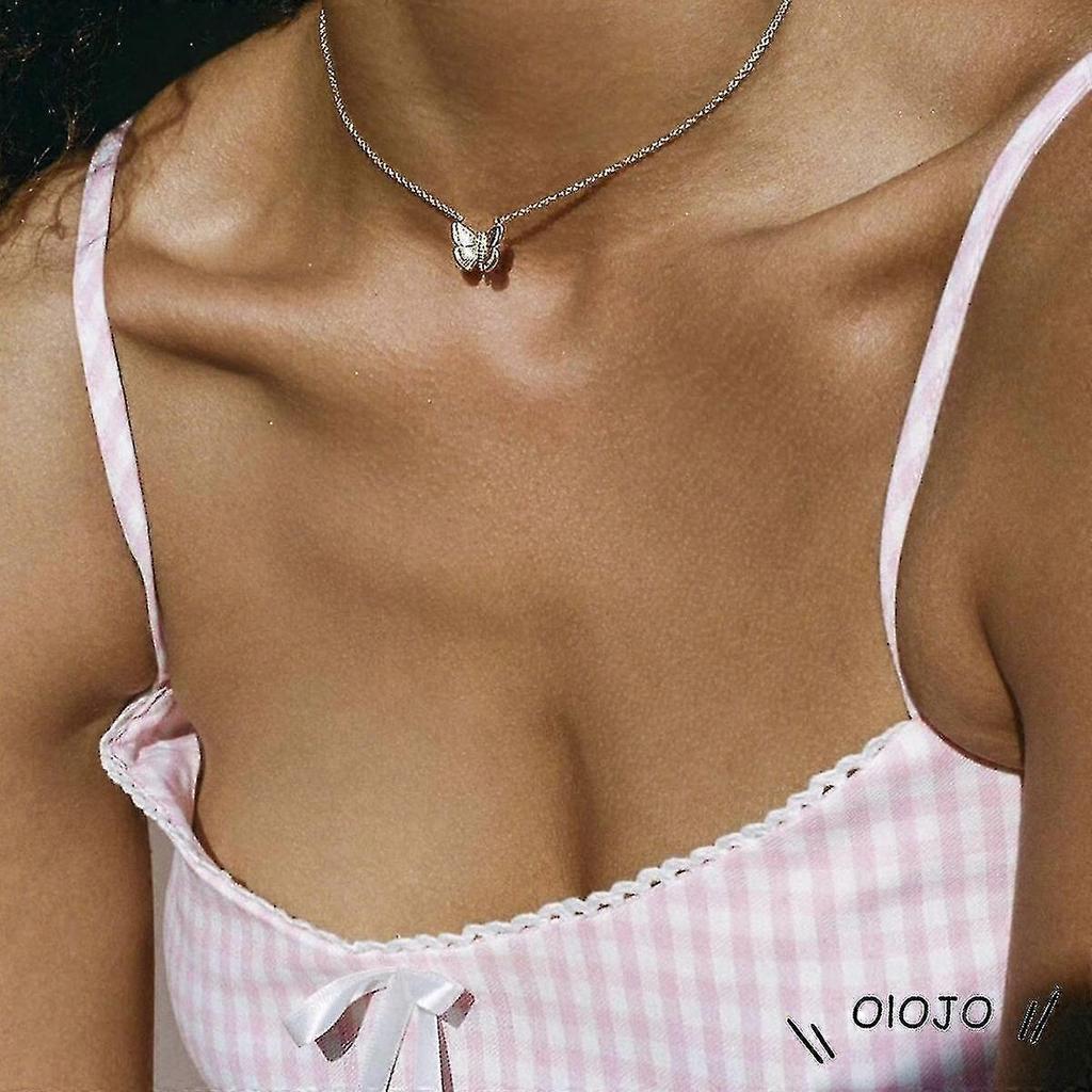 Koreanische Schmetterlingskette Armband Ohrringe Choker Schmuckzubehör