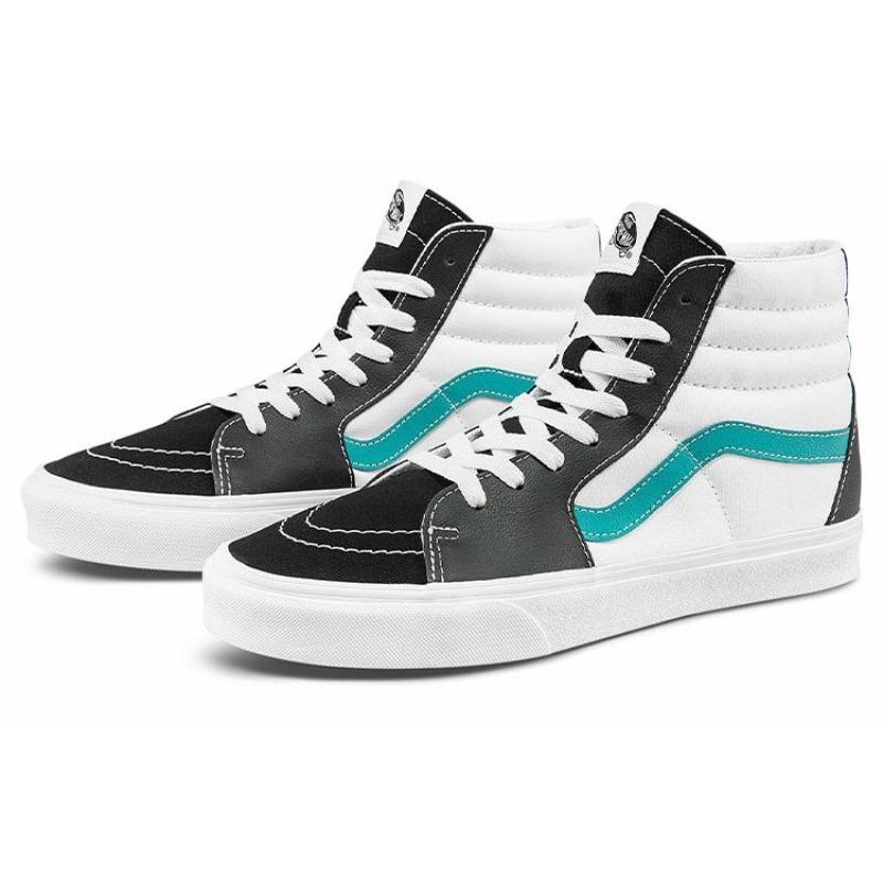 Vans SK8 High Top Skate Shoes Unisex Black White Blue VN0A5JMJ93U