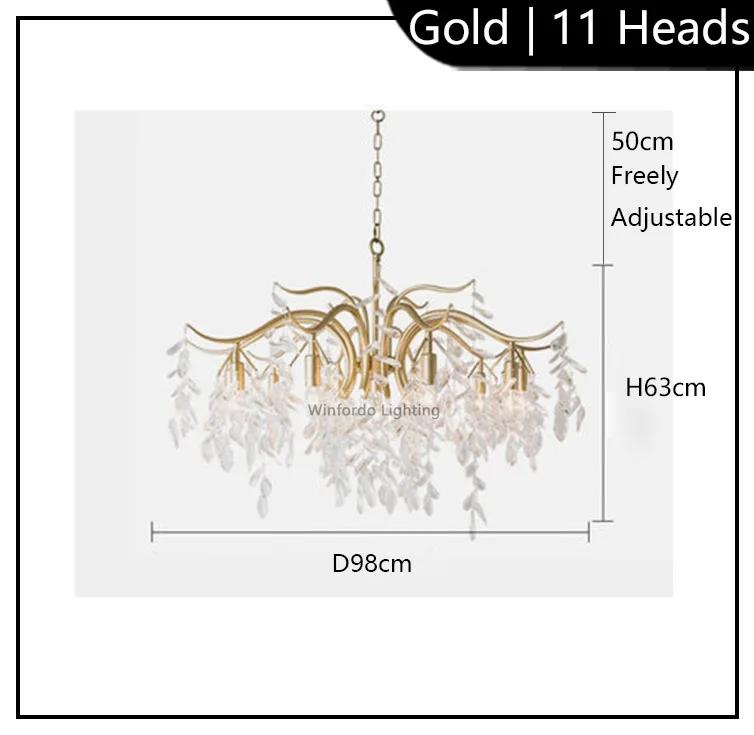 Francouzský styl obývací pokoj křišťálový lustr severský luxusní stromový hotelový lustr moderní lampy pro pokoj stropní lustr