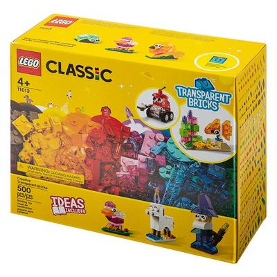 LEGO Classic 11013 Kreativer transparenter Stein, gemischte Farben