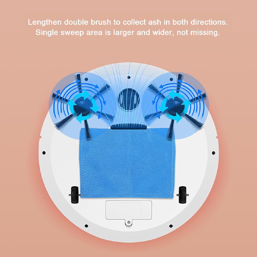 3W New Smart Sweeping Home Strong Power Robot 3 In 1 Robot Floor Cleaner Robot Vacuum Cleaner 1800 Pa