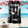 Custom Name Wu-Tang Clan Print Beach Towel, Large Soft Quick Dry Towel for Beach Camping Swimming