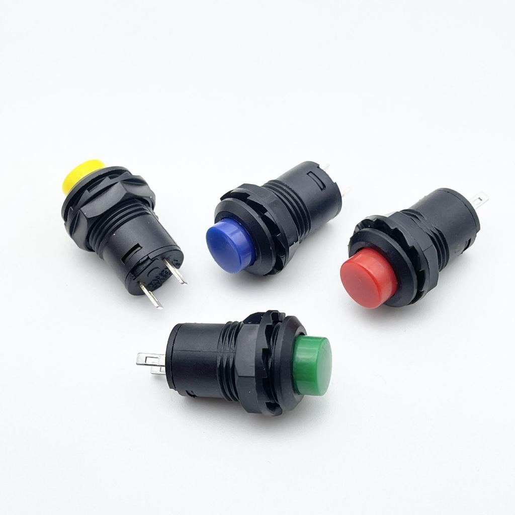 DS-428/427 12mm Round Button Switch: Self-locking, Non-locking, Self-resetting Momentary Power Switch