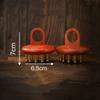 Head Meridians Massage Comb Copper Sandalwood Meridians Fine Tooth Comb Needling Guasha Scalp Massage Brush Relax Body Massager