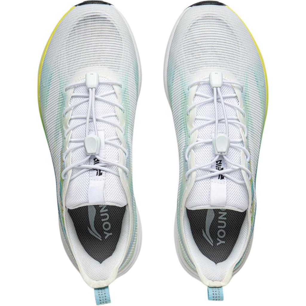 Li Ning Kids Lightweight Cloud Comfortable Versatile Waterproof Breathable Low-Top Running Shoes Men Running Shoes White Blue YKFV046-7