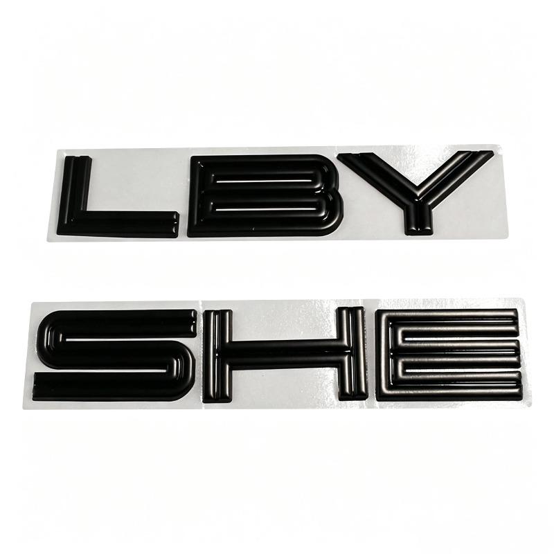 Suitable for SHELBY English nose cover car logo GT modification personalized 3D three-dimensional car sticker
