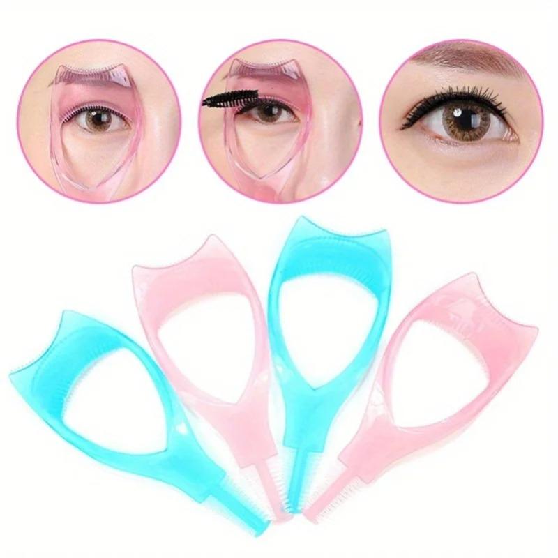 3-in-1 Novelty Applicator Brush Mascara Guide - Multifunction Eyelash Styling Curling and Defining - Easy to Use lash applicator