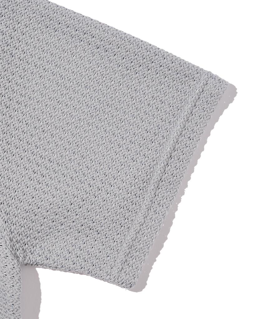 OTHERFITS Maglia Estiva a Rete con Scollo Aperto (grigio)