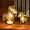 Golden Horse Plush Doll Horse Brings Wealth Zodiac with PP Cotton Filling Chinese New Year 2026 Gift for Home Decor & Blessings