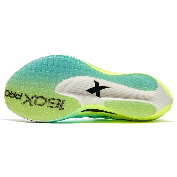 Xtep Geschwindigkeit 160X 5.0 Pro Lässig Stoßdämpfend Rutschfest Niedrig geschnitten Laufschuhe Herren Sneaker Blau Grün 977319110039-4