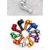 SEAMETAL 2PCS Universal Motorcycle Wheel Tire Valves Stem Cap Air Tire Cover 90 Degree CNC Aluminum Alloy Tubeless Valve Stems Valve Stems 1