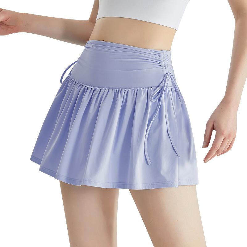 Triton High-Waisted Quick-Dry Tennis Skirt with Anti-Exposure Design