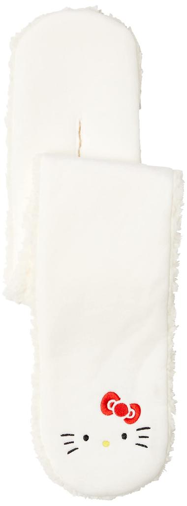 Okamoto Hello Kitty Hals Sanrio Kaltwetter 80cm x 12cm Schal, Wärmer, Stola, Figur, Schutz, 318-885, Kinder, Weiß,
