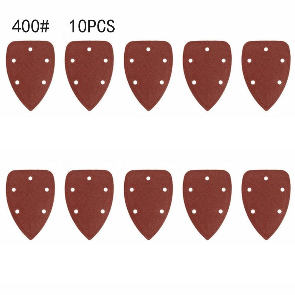 10Pcs Triangular Sandpaper 60 80 120 240 100 120 180 400 800 Grit Triangle Sanding Paper Abrasive Grinding Tool For Wood Plastic