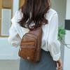 Vintage Women's Large Capacity Chest Bag PU Crossbody Bag