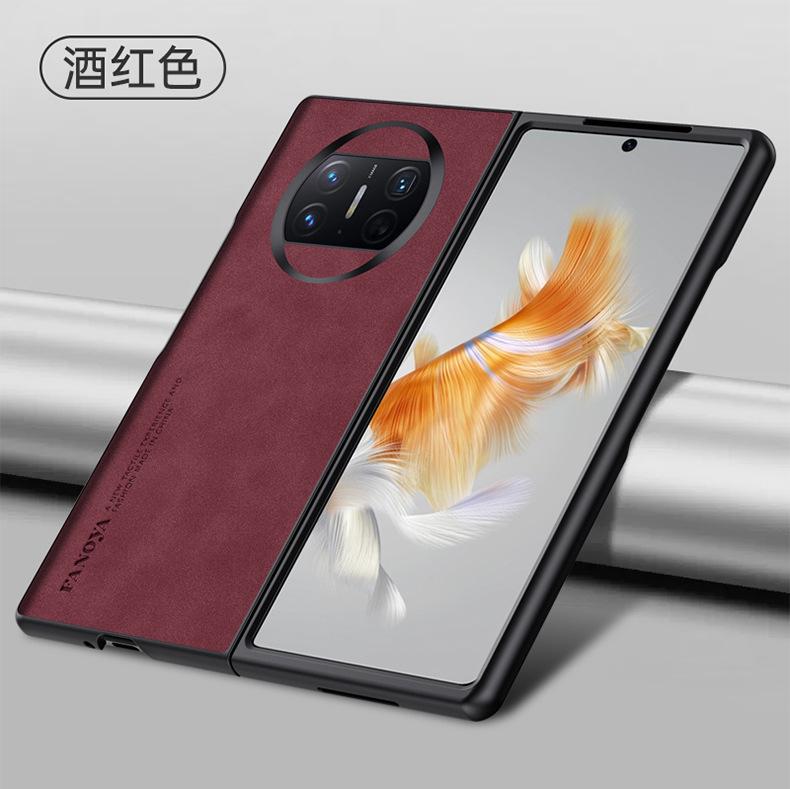 Applicable to Huawei mateX7 sheepskin mobile phone case folding case mateX5 anti-drop mateX3 protective case