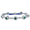 New S925 Silver Green Fairy Bracelet for Daily Classic Fashion Versatile High End Wedding Jewelry